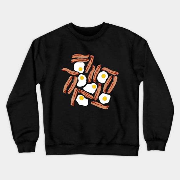 Bacon and Eggs Crewneck Sweatshirt by StephReyns